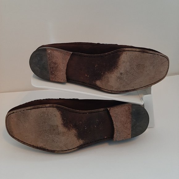 Allen Edmonds 11B Bridgeton Dark Chili Dress Shoes Loafers Slip Ons tassles main image 9